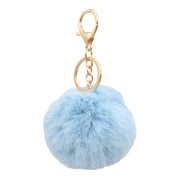 Cute Faux Fur Fluffy Fuzzy Pom Pom Keychain